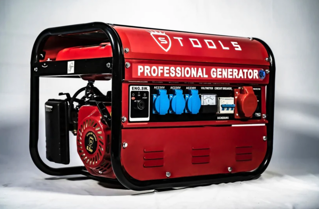 Generador Electrico Gasolina 8500W TOOLS Germany silencioso con 4 Enchufes 20litros Motor de 4 Tiempos