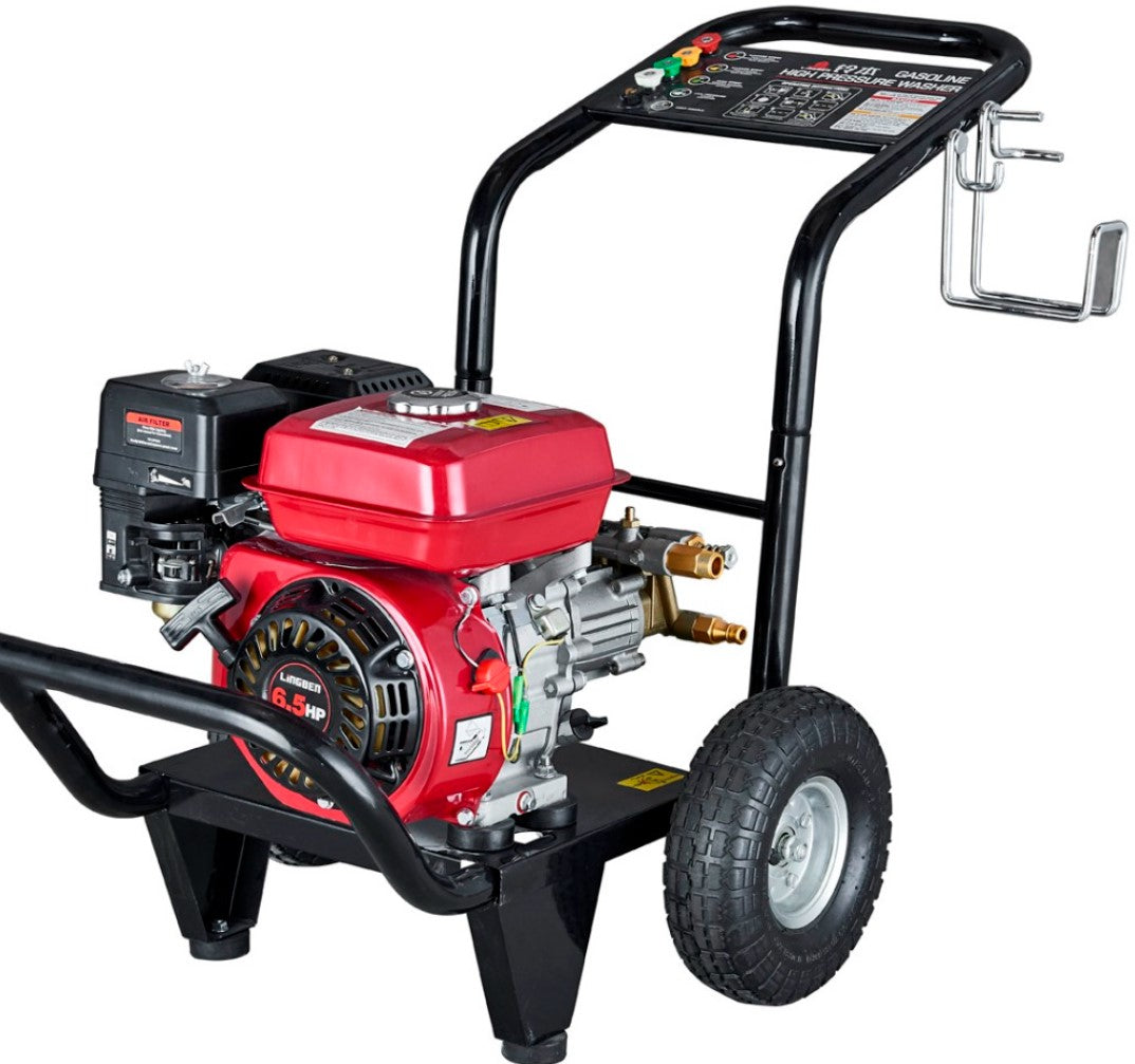 Hidrolimpiadora a gasolina 3600 PSI / 250 Bares - Motor 4 Tiempo, 5 Boquillas