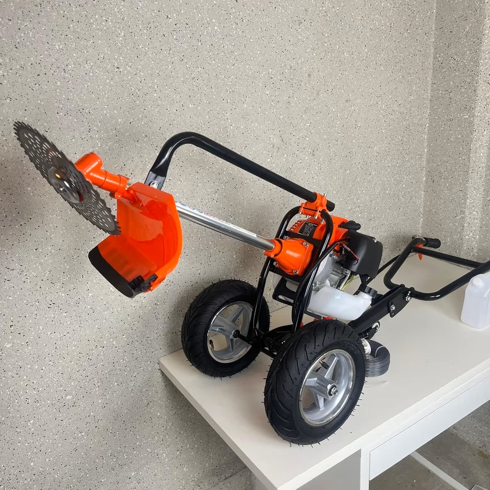 Desbrozadora gasolina de ruedas Extreme Tools de 52 cc: rendimiento y precisión