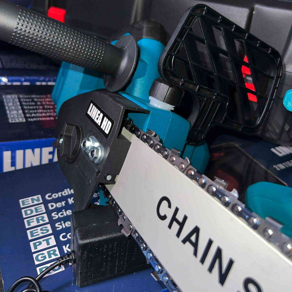 Motosierra Eléctrica 2X1 Inalámbrica 72V con 2 Baterías – Potencia Profesional de Corte