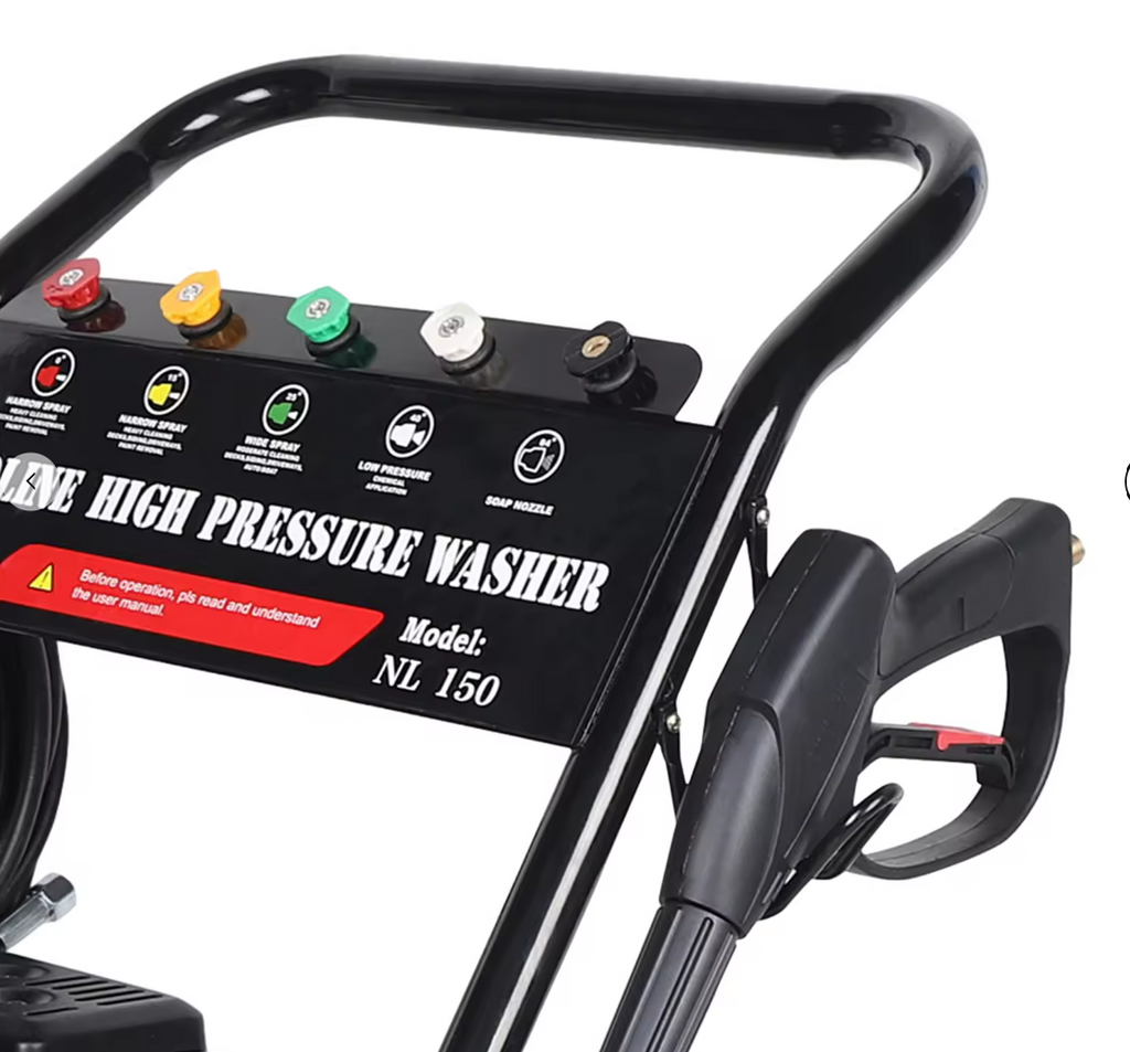 Hidrolimpiadora a gasolina 3600 PSI / 250 Bares - Motor 4 Tiempo, 5 Boquillas