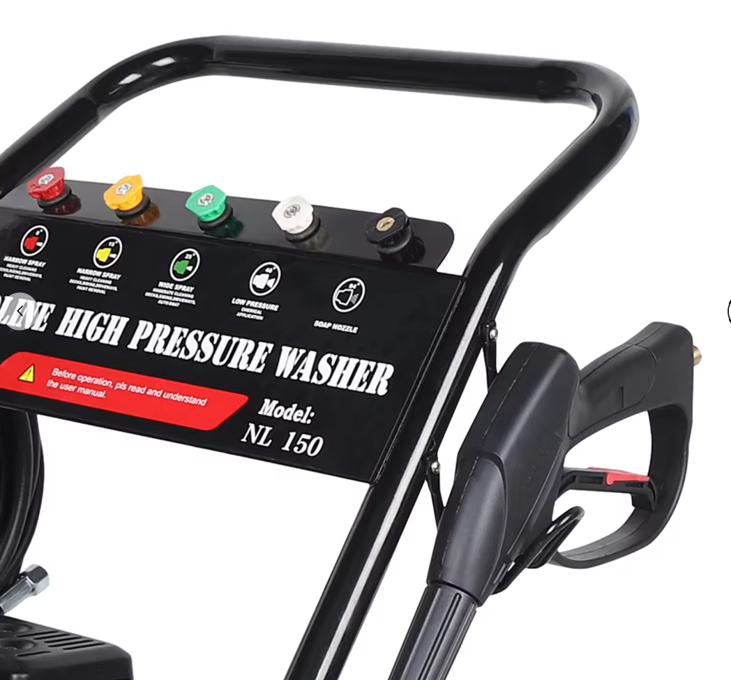 Hidrolimpiadora a gasolina 3600 PSI / 250 Bares - Motor 4 Tiempo, 5 Boquillas