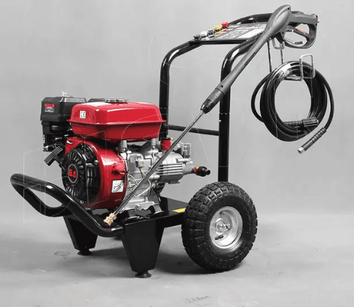 Hidrolimpiadora a gasolina 2500 PSI / 250 Bares - Motor 4 Tiempo, 5 Boquillas