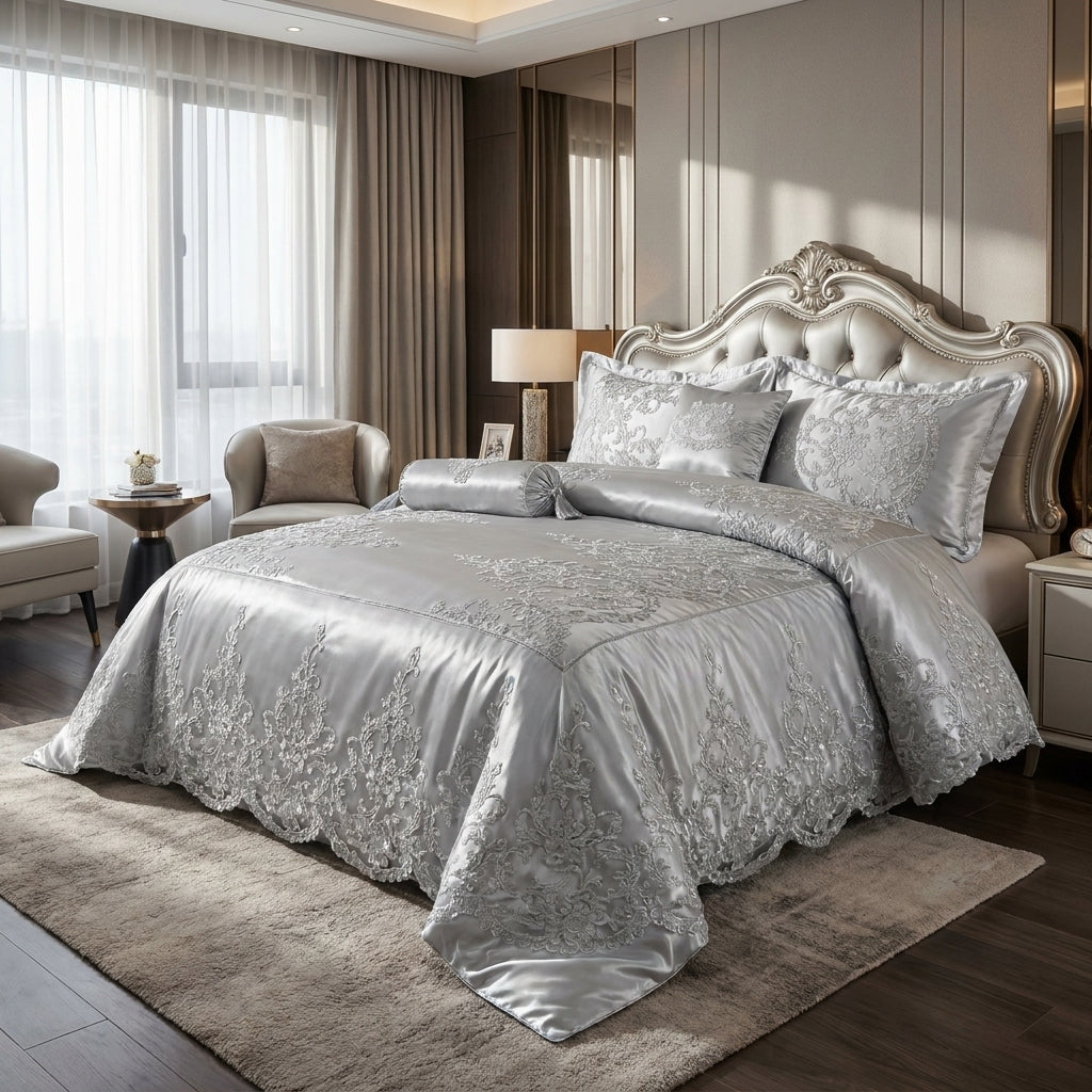 Set de Edredón Premium estambul liso para Dormitorio – Diseño Elegante y Exclusivo