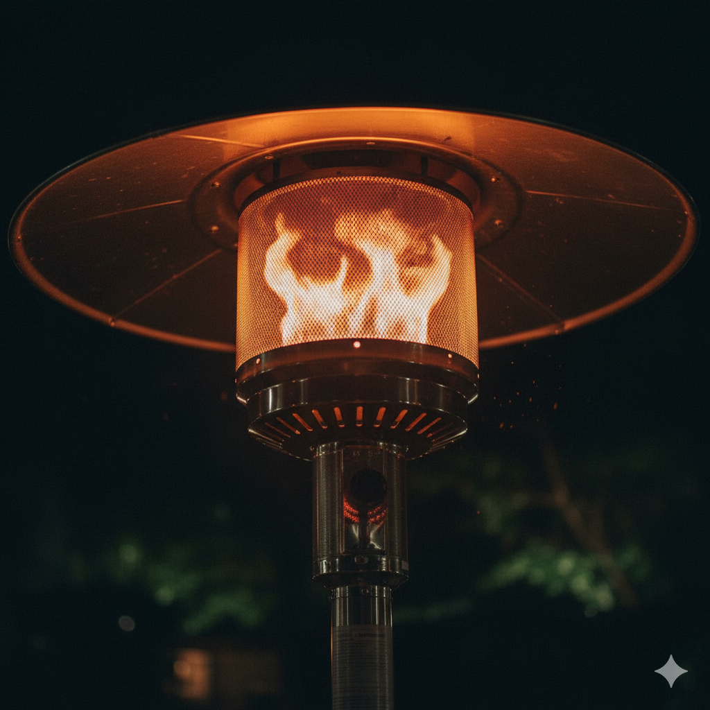 Calefactor Exterior Tipo Seta a Gas (Nuevo) – 13 kW