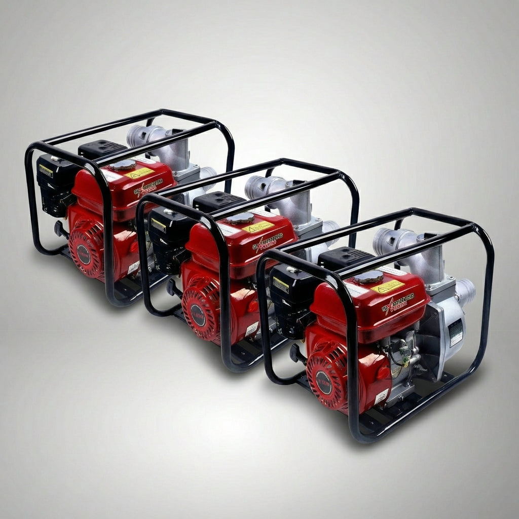 Bomba de agua a gasolina EXTREME TOOLS de 3 pulgadas (70mm) 6.5HP 4.8KW de Potencia motor de 4 tiempos