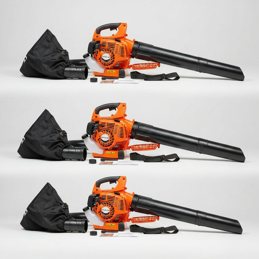 Soprador/Aspirador/Triturador de Folhas a Gasolina 3 em 1 – Modelo Profissional 26cc