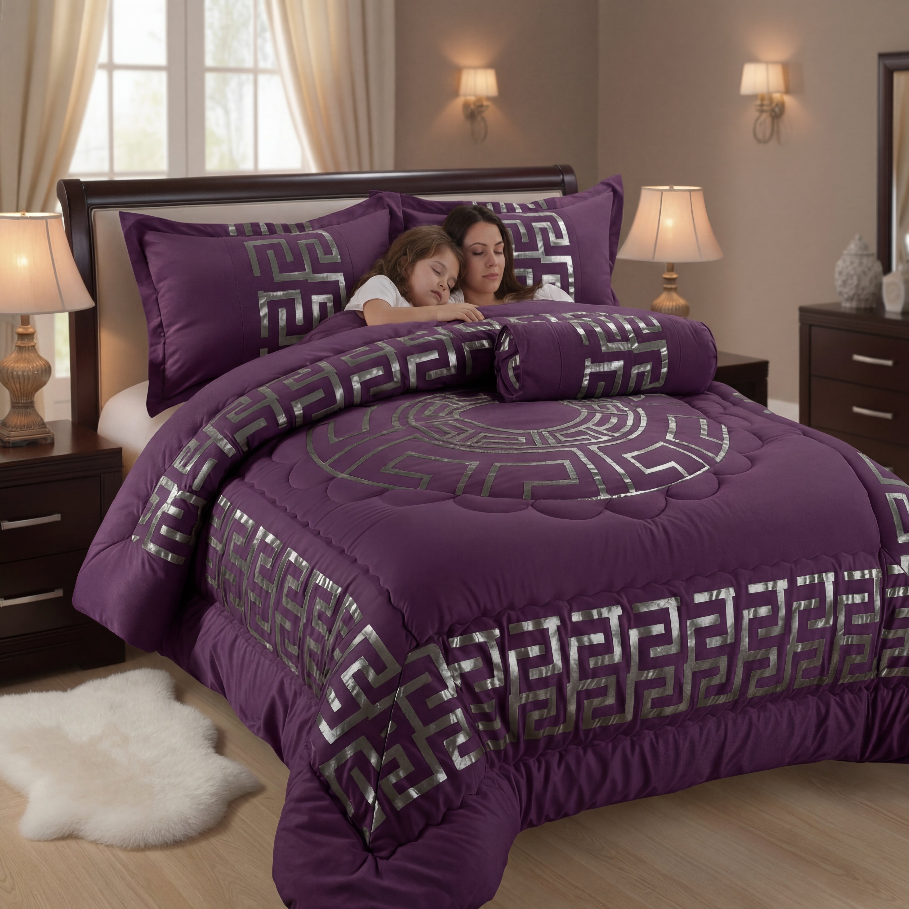 Versace Luxury Duvet Set – 7 Pieces with Two Curtains – New Model for Christmas 2026