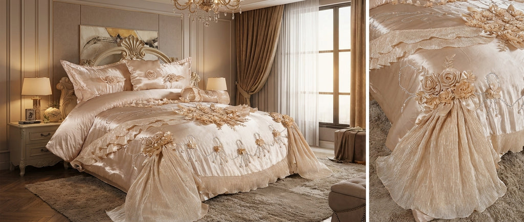 Set de Edredón Premium Dos Modelos Luxury y Lujo para Dormitorio – Diseño Elegante y Exclusivo