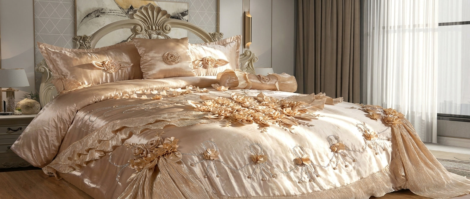 Set de Edredón Premium Dos Modelos Luxury y Lujo para Dormitorio – Diseño Elegante y Exclusivo