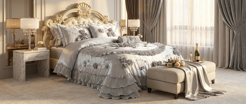 Set de Edredón Premium Dos Modelos Luxury y Lujo para Dormitorio – Diseño Elegante y Exclusivo