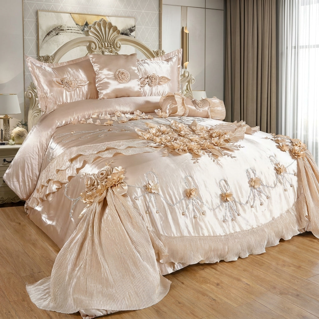 Set de Edredón Premium Dos Modelos Luxury y Lujo para Dormitorio – Diseño Elegante y Exclusivo