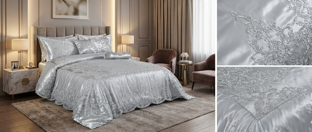 Set de Edredón Premium estambul liso para Dormitorio – Diseño Elegante y Exclusivo