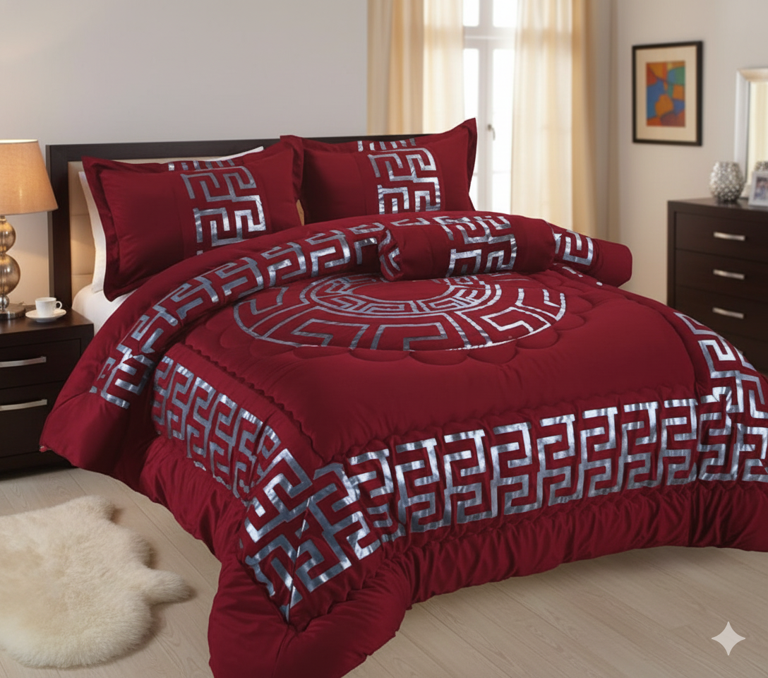 Versace Luxury Duvet Set – 7 Pieces with Two Curtains – New Model for Christmas 2026