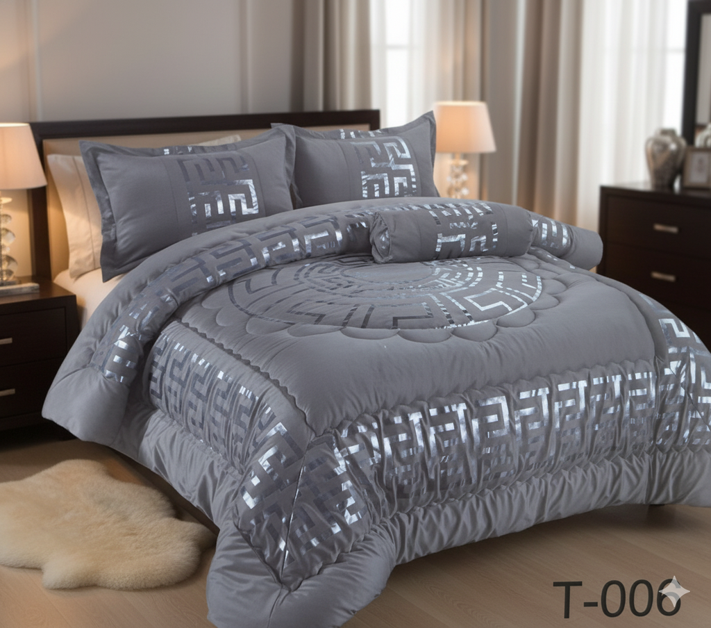 Versace Luxury Duvet Set – 7 Pieces with Two Curtains – New Model for Christmas 2026