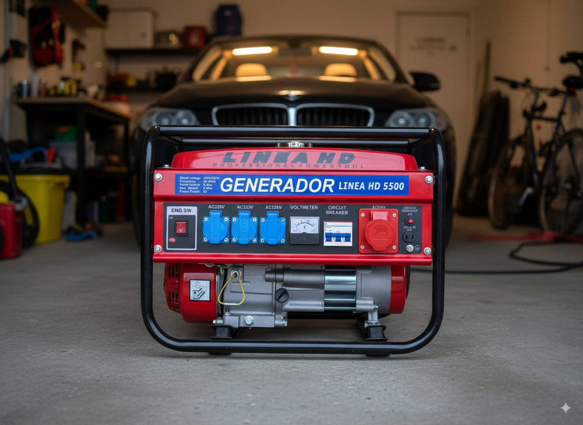 Generador de Gasolina LINEA HD 9000W / 9500W – Potencia Profesional para Todo Hogar o Negocio mas Lampara regalo