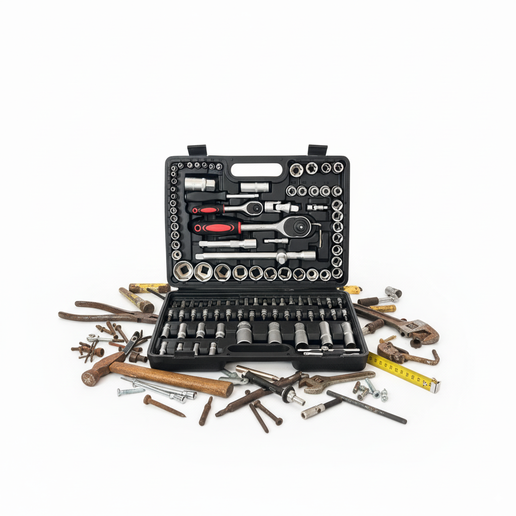 Juego de herramientas de 108 piezass KRAFT M.A.N