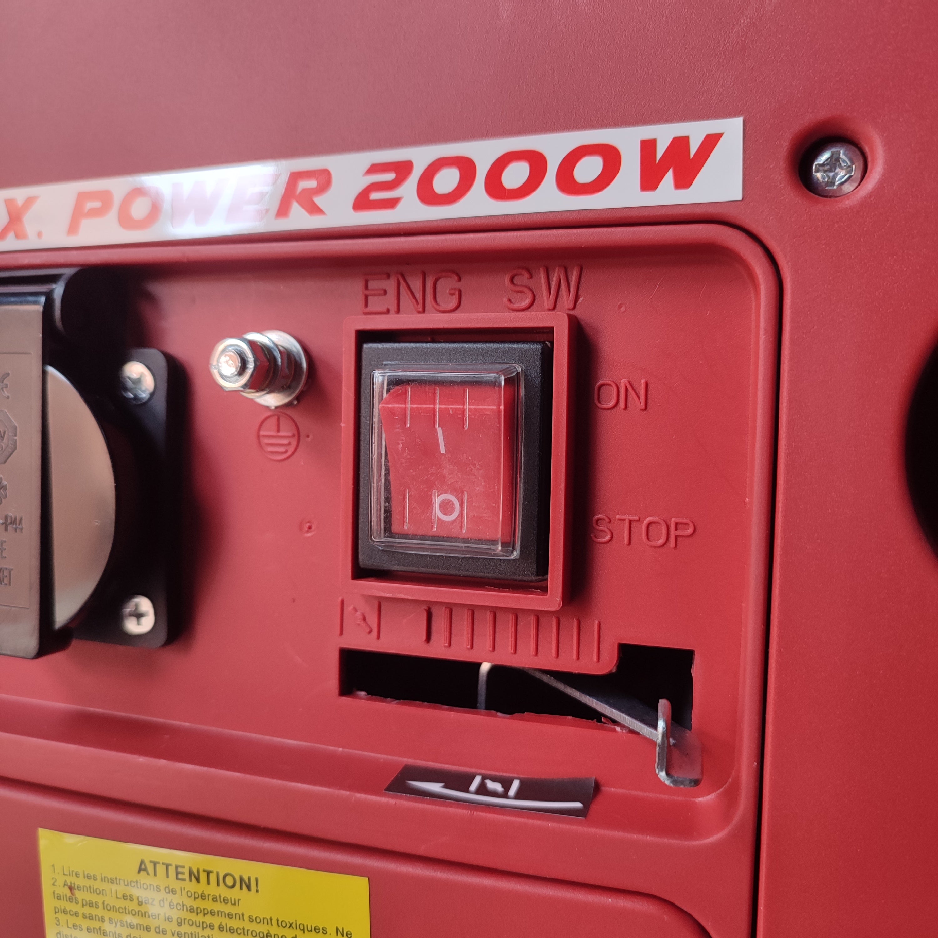 Generador de energía Inverter portátil de 2000w