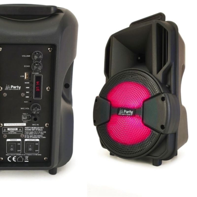 Altavoz Grande, Portátil, Micrófono Inalámbrico, Luces LED, Bluetooth, USB, Radio FM, Oferta 2x1.