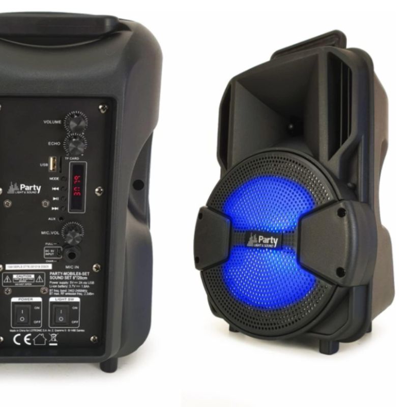 Altavoz Grande, Portátil, Micrófono Inalámbrico, Luces LED, Bluetooth, USB, Radio FM, Oferta 2x1.