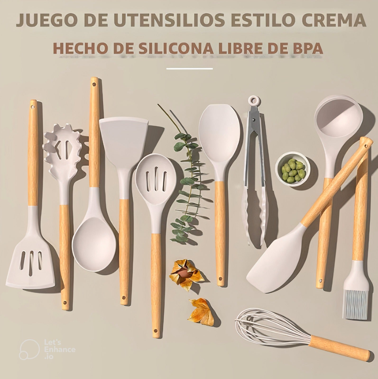 Set de Utensilios de Cocina de Silicona – 21 Piezas