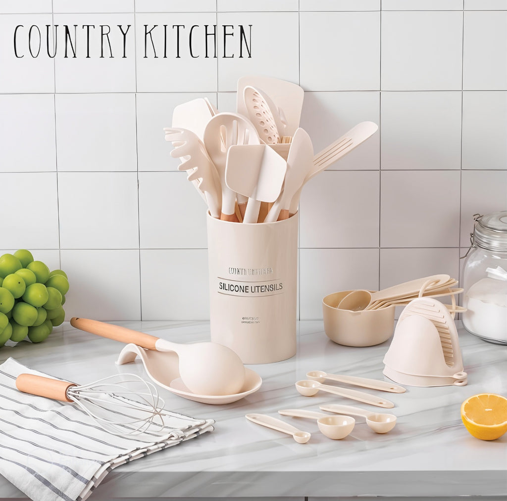 Set de Utensilios de Cocina de Silicona – 21 Piezas