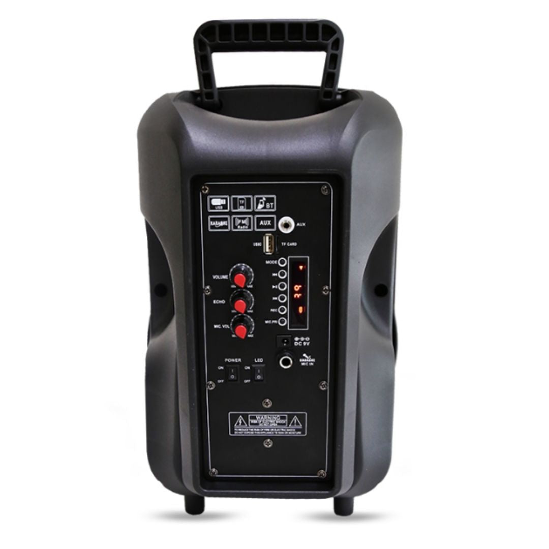 Altavoz Grande, Portátil, Micrófono Inalámbrico, Luces LED, Bluetooth, USB, Radio FM, Oferta 2x1.