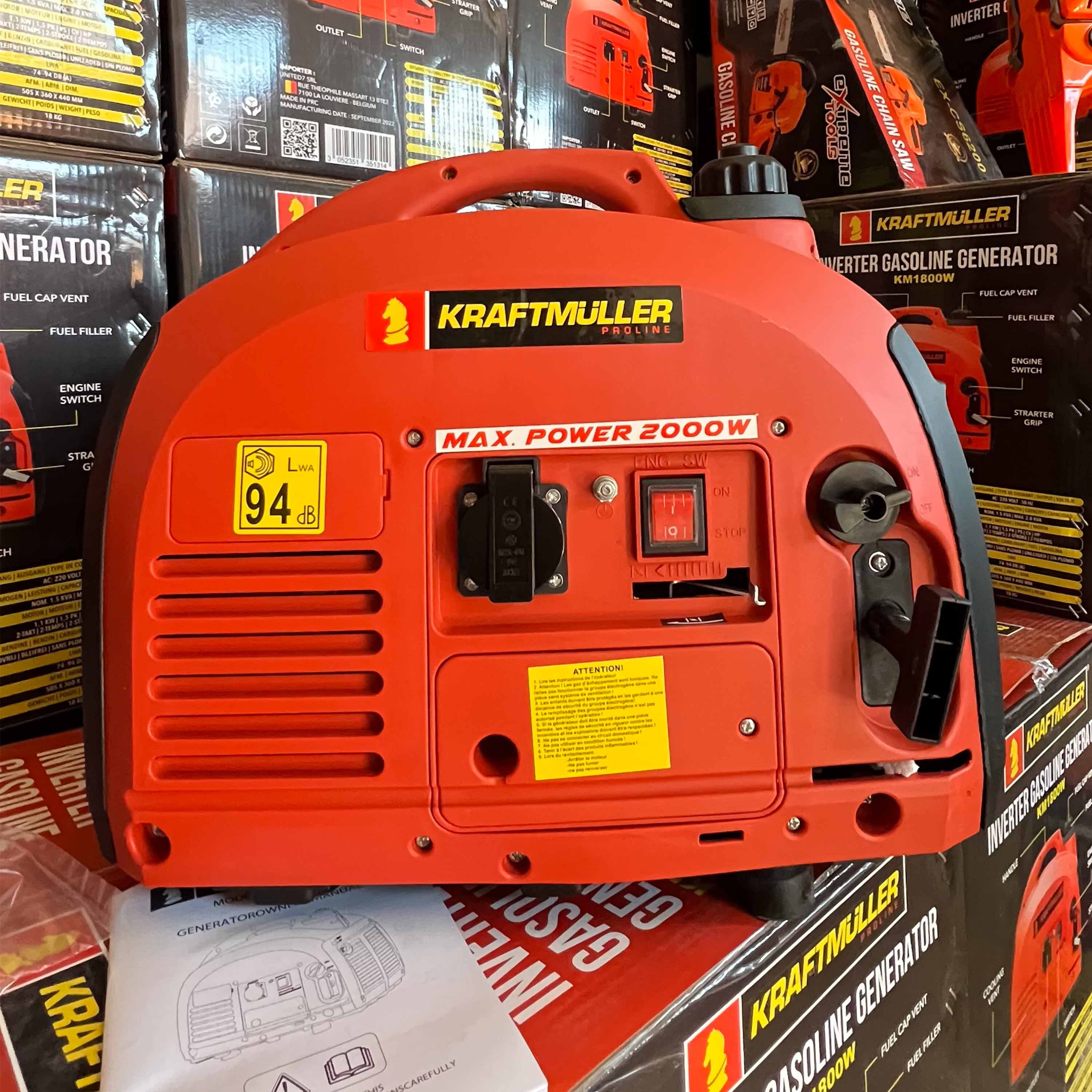 Generador de energía Inverter portátil de 2000w