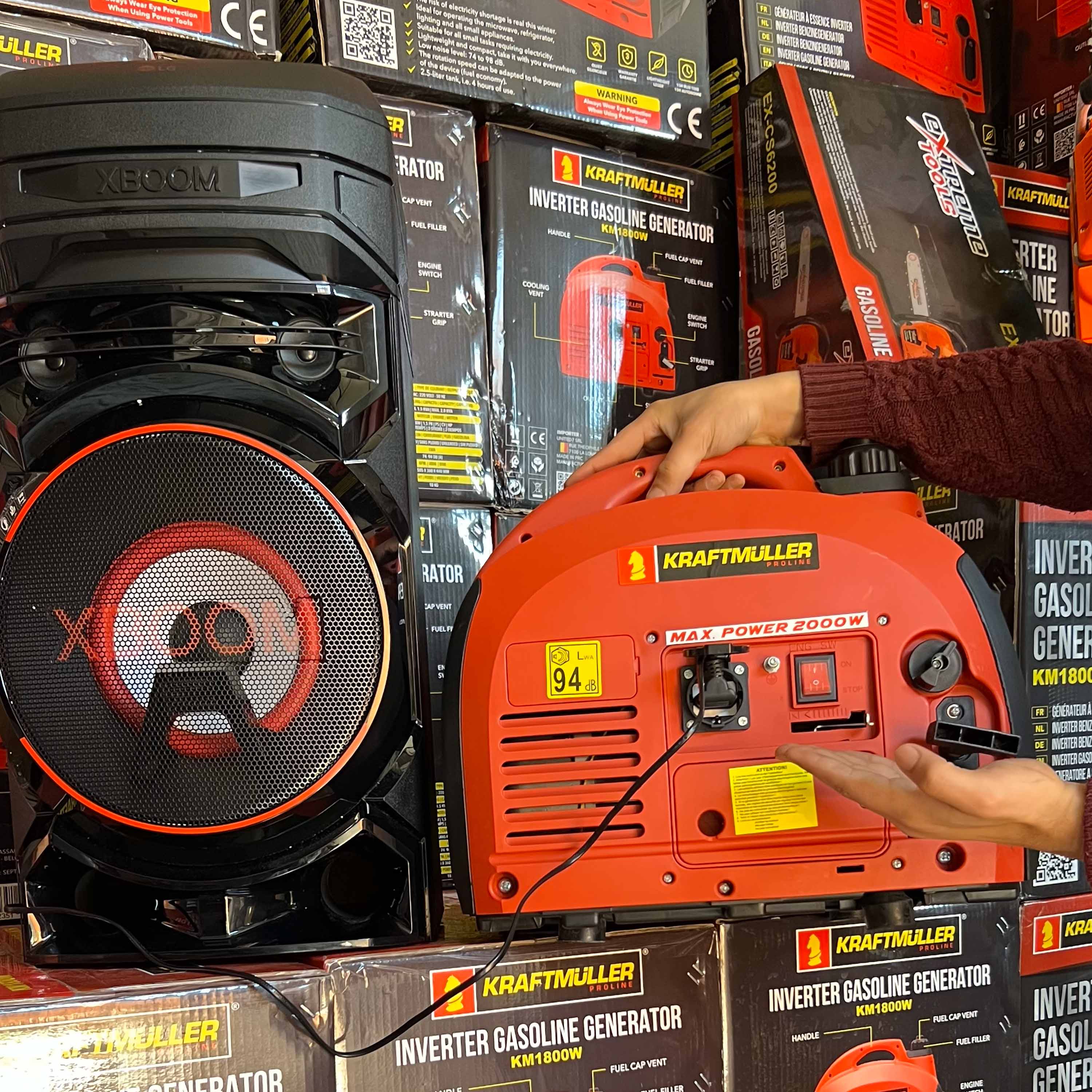 Generador de energía Inverter portátil de 2000w