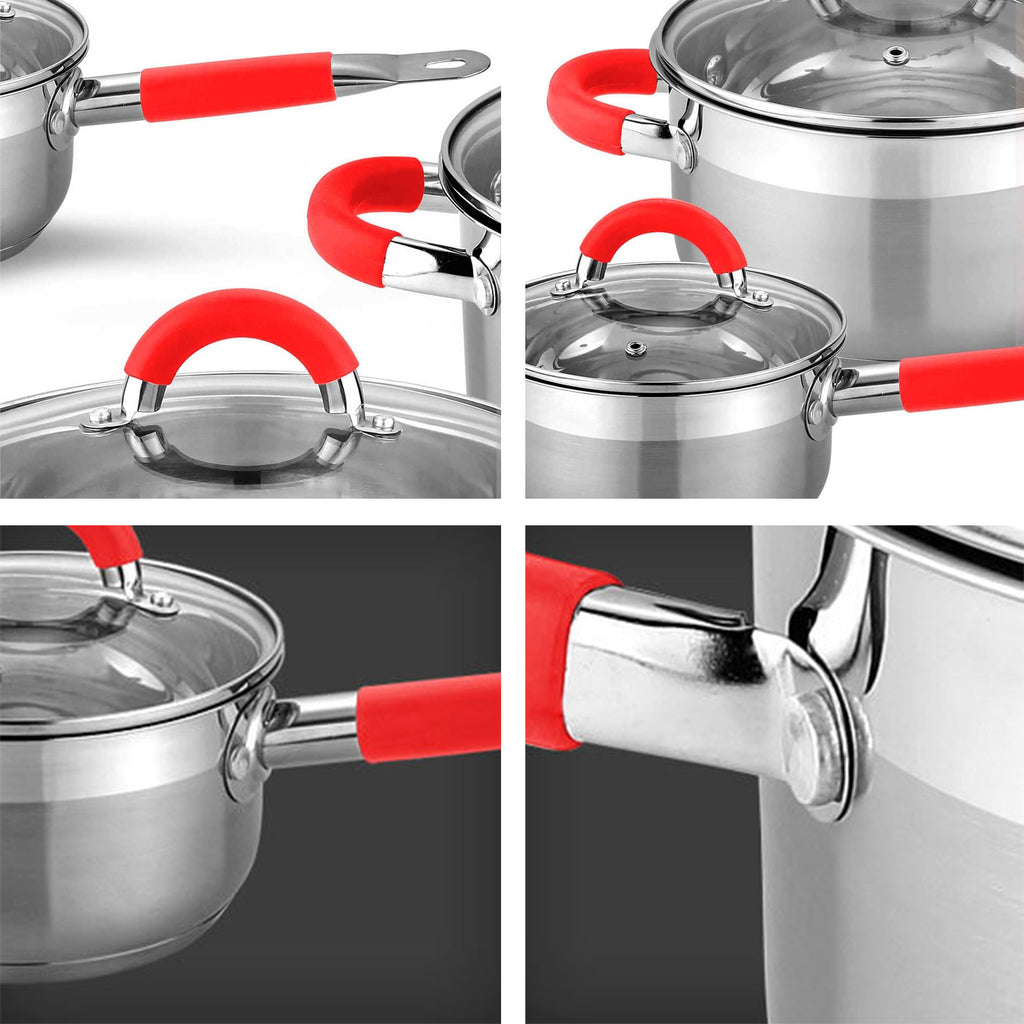 Batería de cocina 12 piezas en acero inoxidable + Dos Regalos