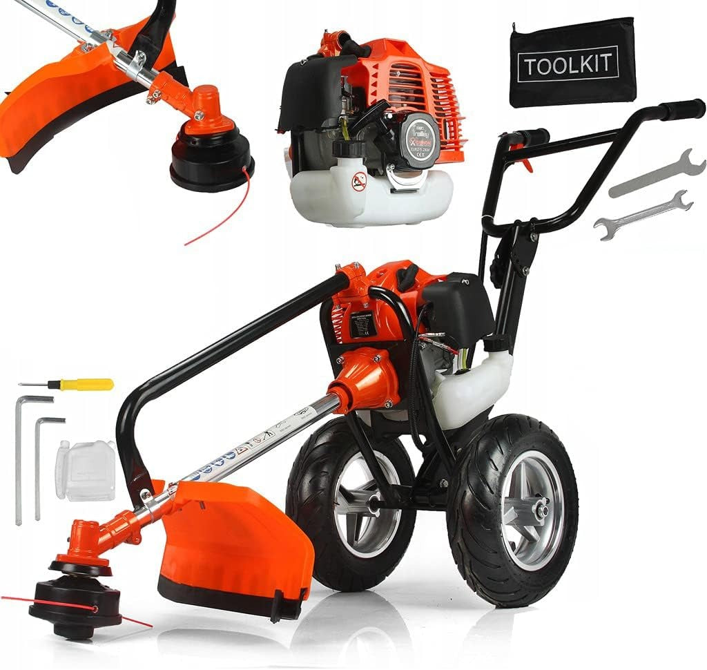 Desbrozadora gasolina de ruedas Extreme Tools de 52 cc: rendimiento y precisión