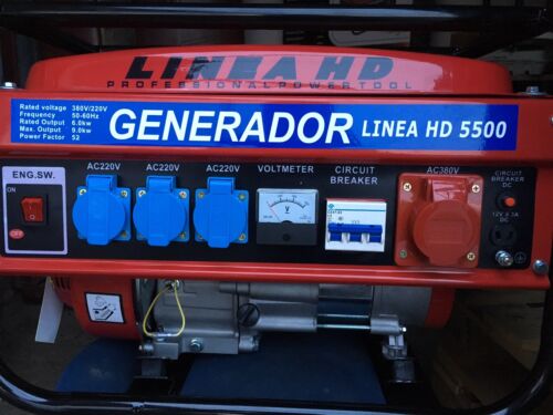 Generador de Gasolina LINEA HD 9000W / 9500W – Potencia Profesional para Todo Hogar o Negocio mas Lampara regalo